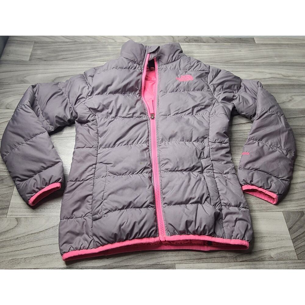 Girls down north face jacket size med 600 fill
